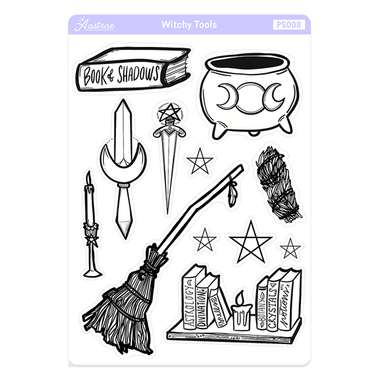 Witch Altar Tools Stickers