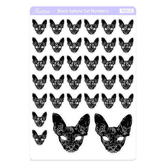 Witchy Cat Date Cover Planner Stickers