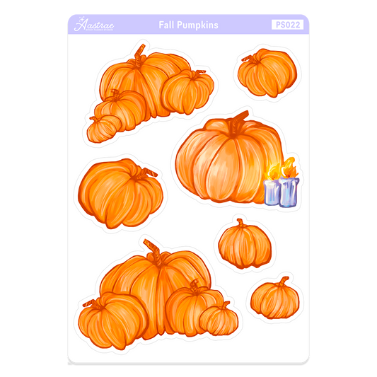 Fall Pumpkins Planner Stickers