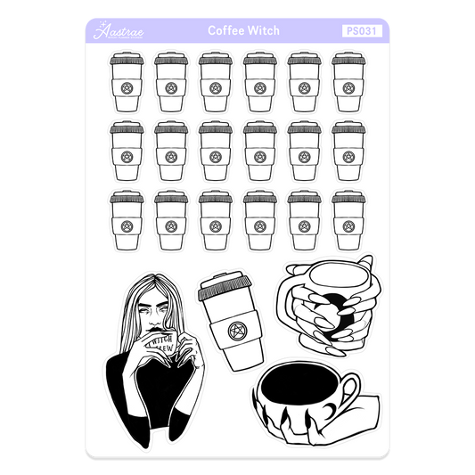 Coffee Witch Stickers