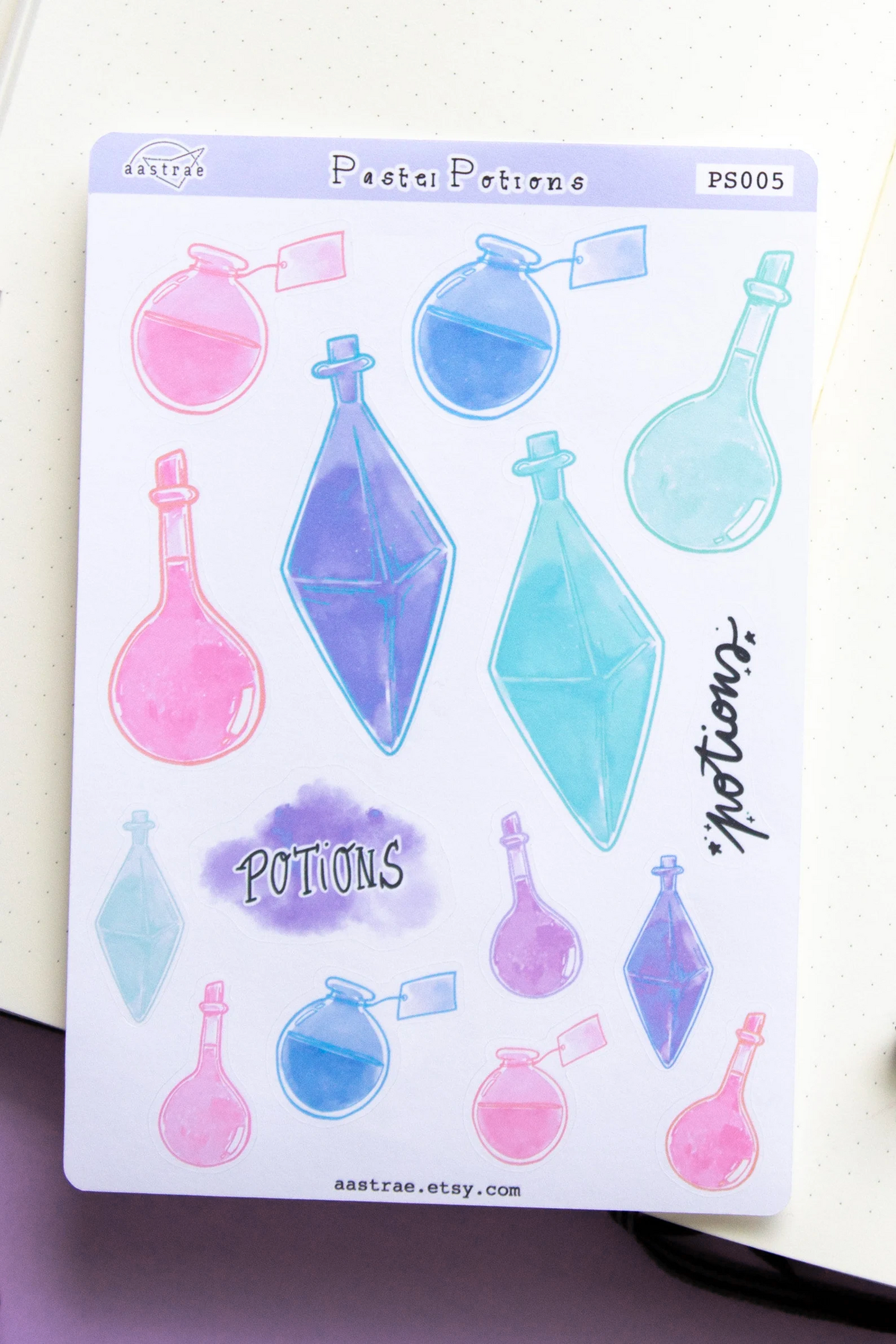 Witch Potion Bottles Stickers