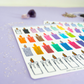 Colored Candle Magick Stickers