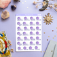 Pluto Retrograde Stickers for Planner